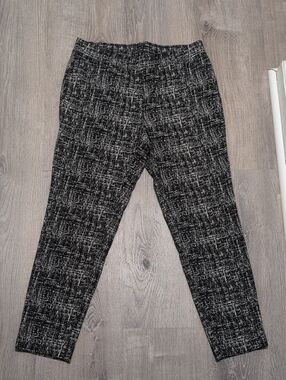 Rafaella comfort Black and White Textured Dress Pants